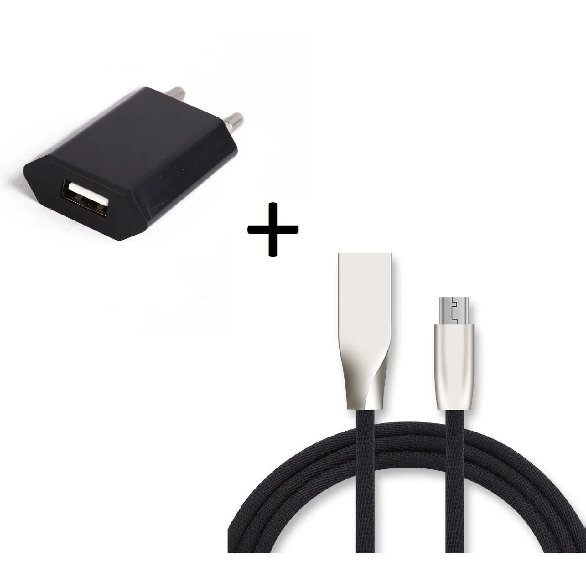 Pack Chargeur Micro-USB pour AMAZON Fire HD 8 (Cable Fast Charge + Prise Secteur Couleur USB) Android