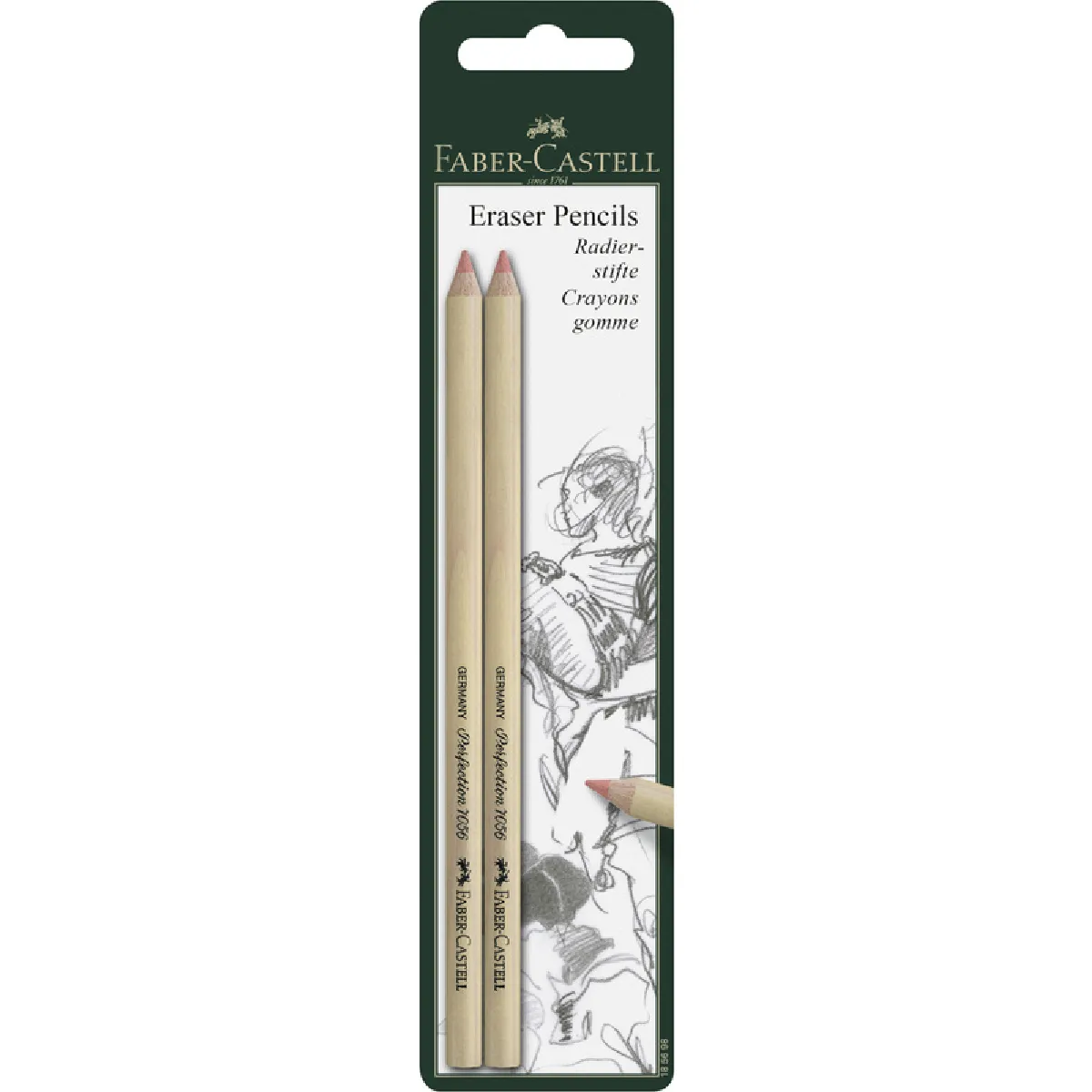 FABER-CASTELL Crayon gomme PERFECTION 7056, carte blister ()