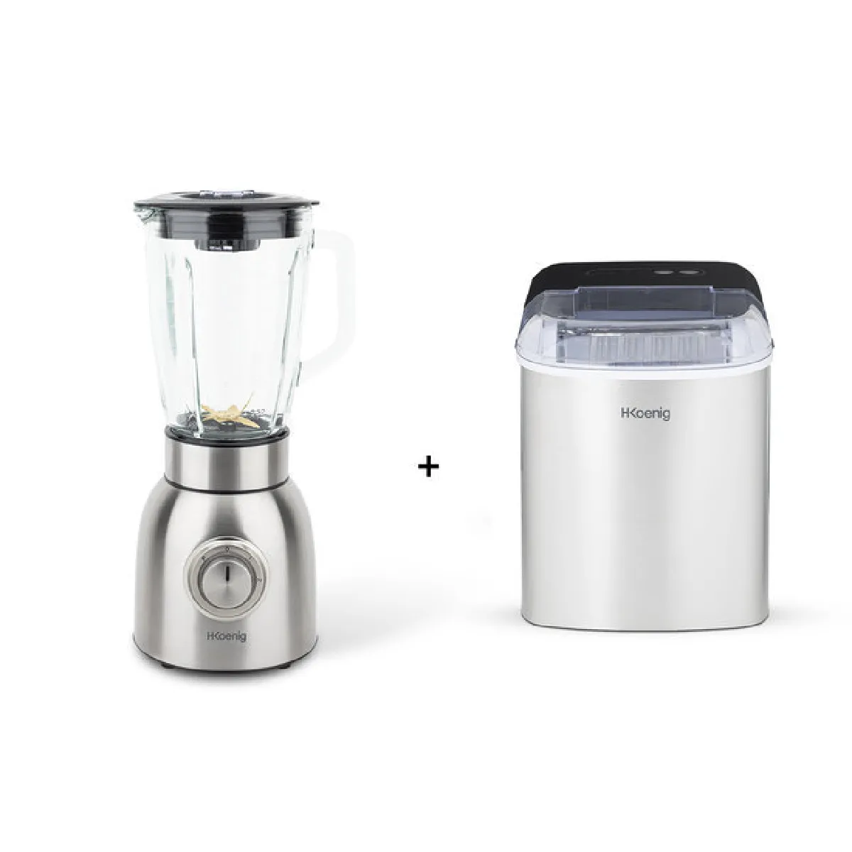 HKOENIG ICEK12 + MXK32 MACHINE A GLACONS 12 KG ET BLENDER BROYEUR