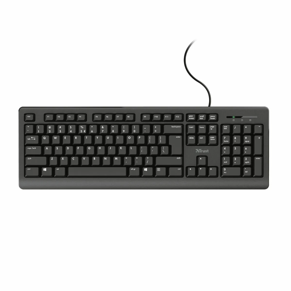 Clavier Trust 24142 Qwerty portugais Noir