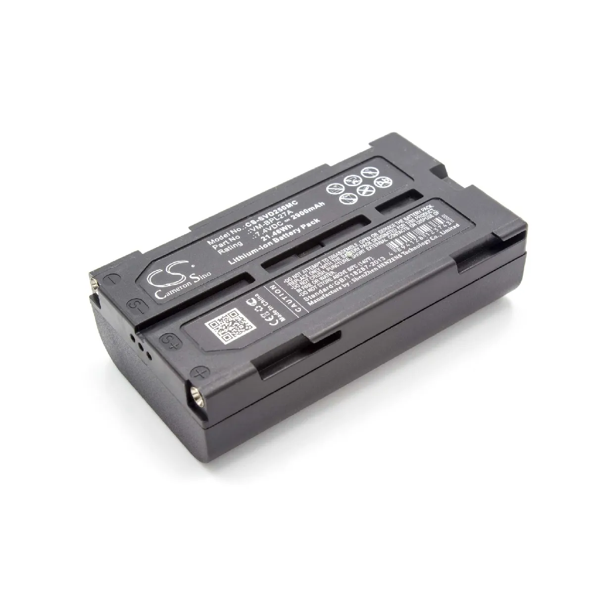 vhbw Batterie compatible avec Hitachi VM-E568E, VM-E568LE, VM-E573LA, VM-E575LE, VM-E635LA, VM-E645LA caméra vidéo caméscope (2900mAh, 7,4V, Li-ion)