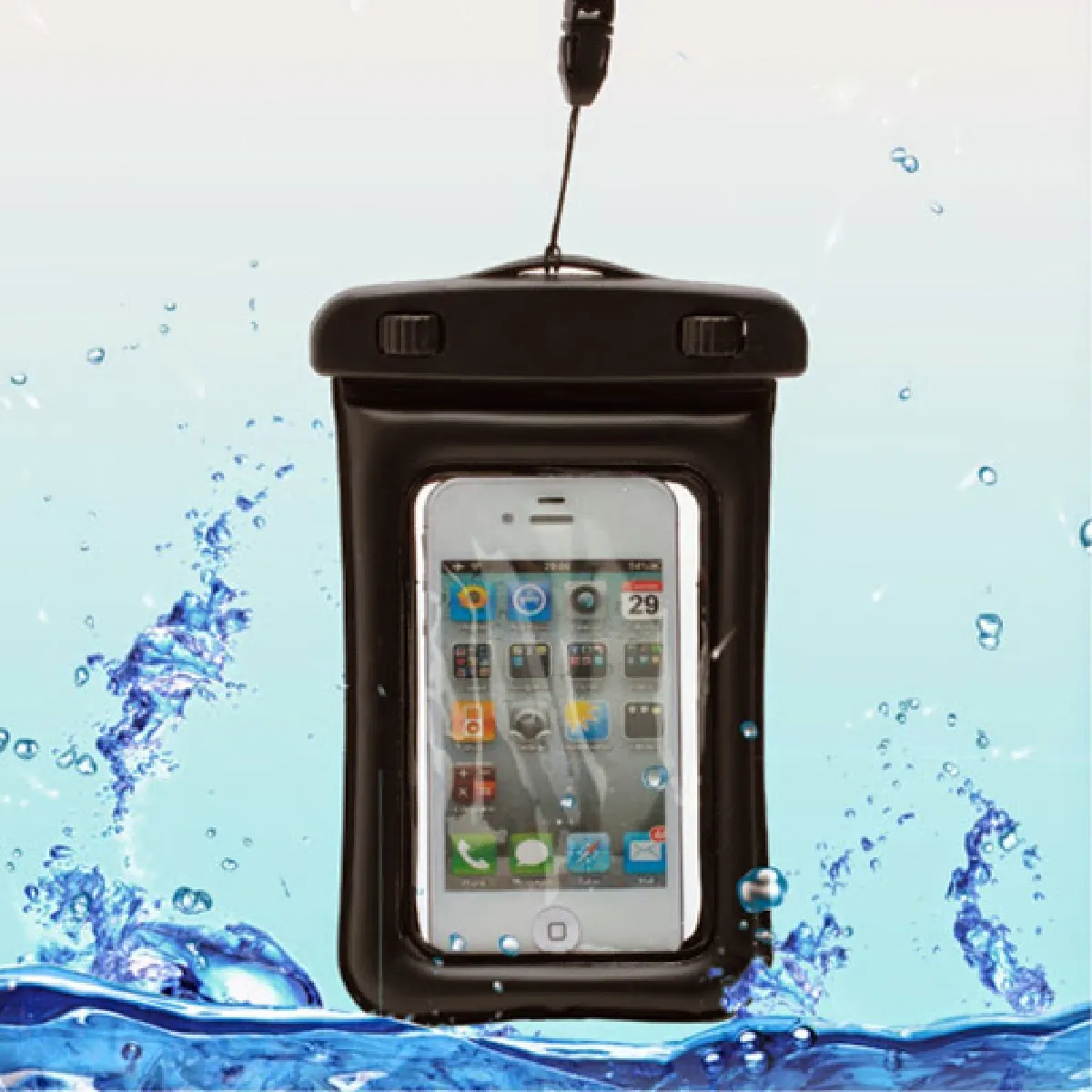 Housse etui pochette etanche waterproof pour Blackberry Z10 - NOIR