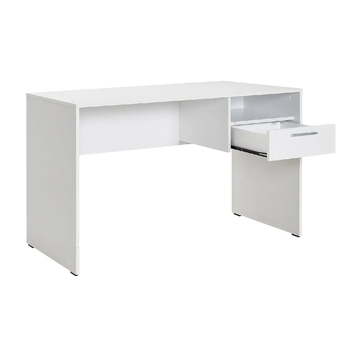 Meuble du bureau, table de bureau en bois coloris blanc - longueur 120 x profondeur 60 cm