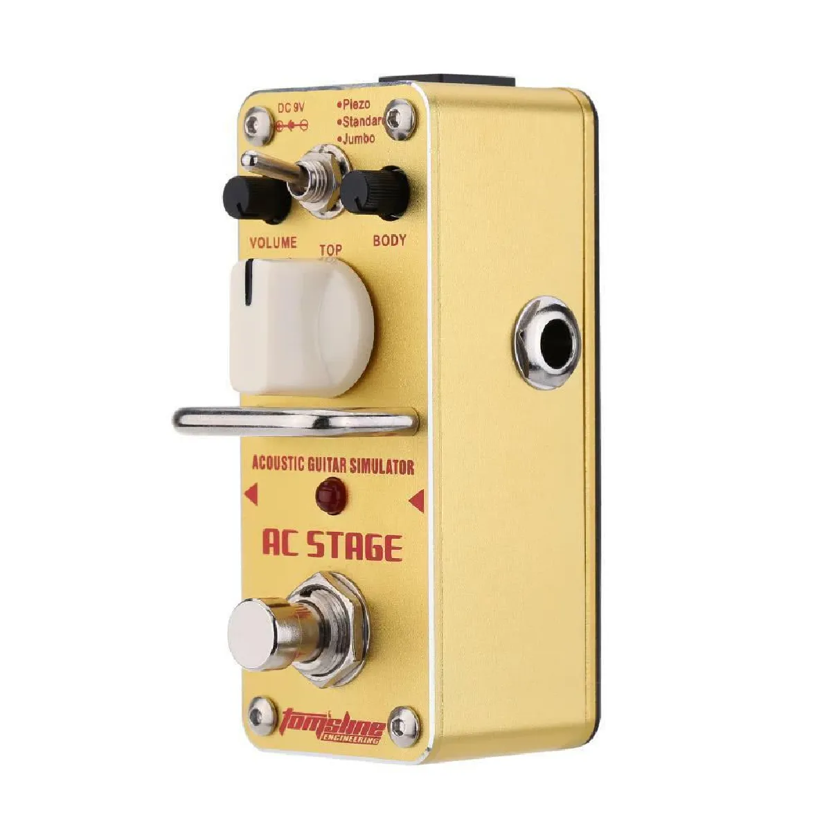 Mini pédale d'effet électrique simple de simulateur de guitare acoustique de scène AC avec True Bypass - T3654657597382