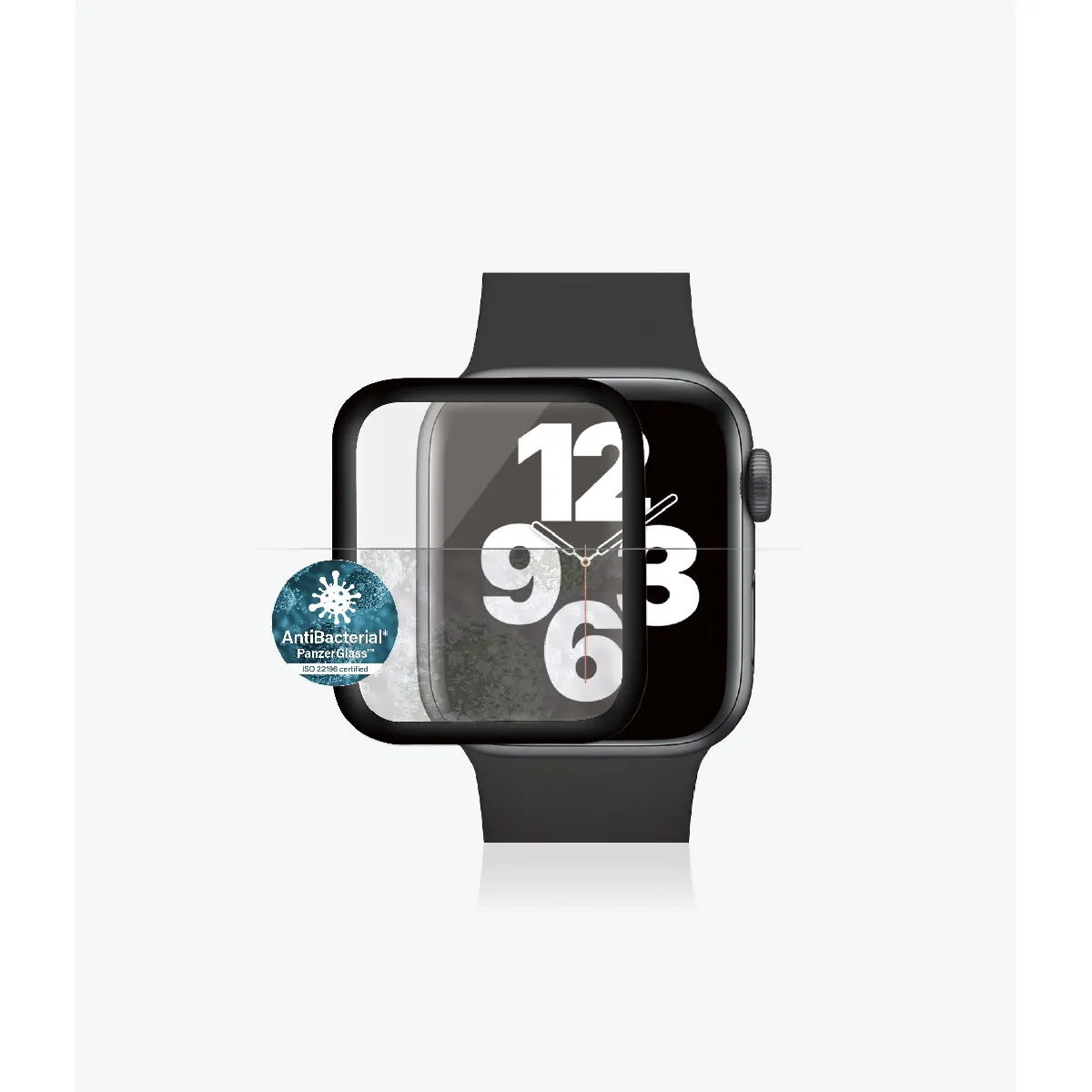 PANZERGLASS - PanzerGlass Apple Watch séries 4/5/6/SE, Noir (40 mm) AB