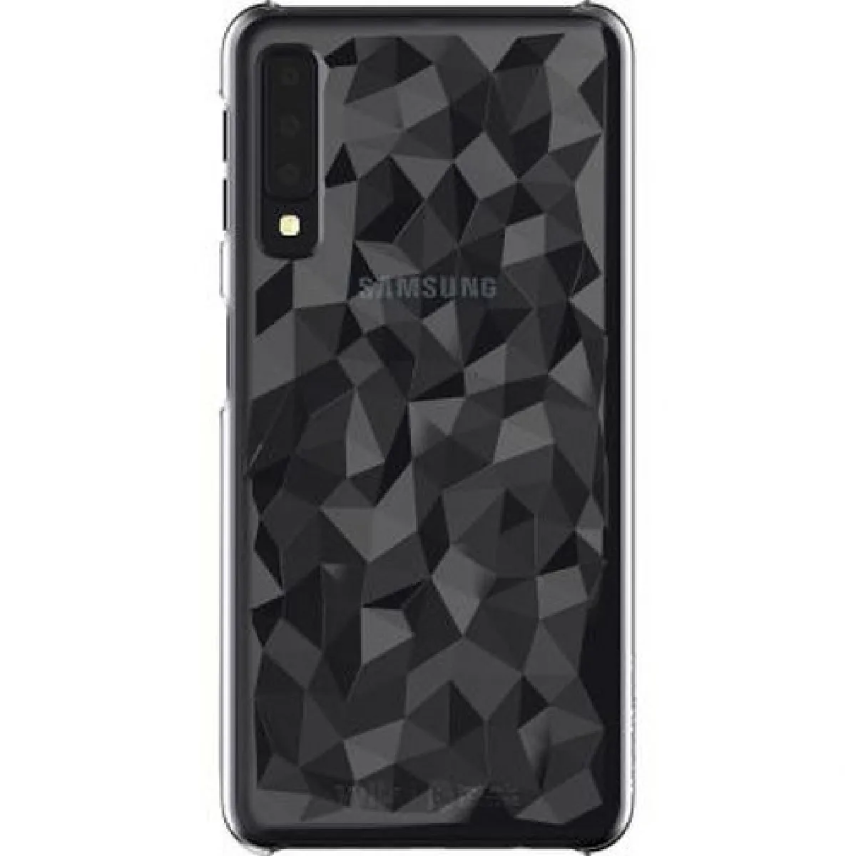 Samsung Coque Rigide Samsung effet prisme WITS pour Galaxy J6 Plus Noir transparent