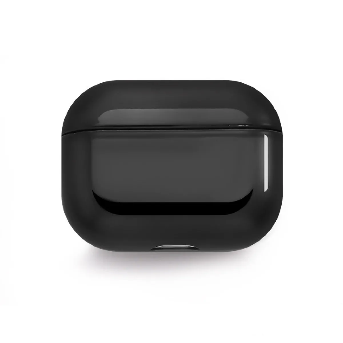 Coque Effet Metal pour "AirPods Pro" APPLE Boitier de Charge Brillant Design Housse Protection (NOIR)