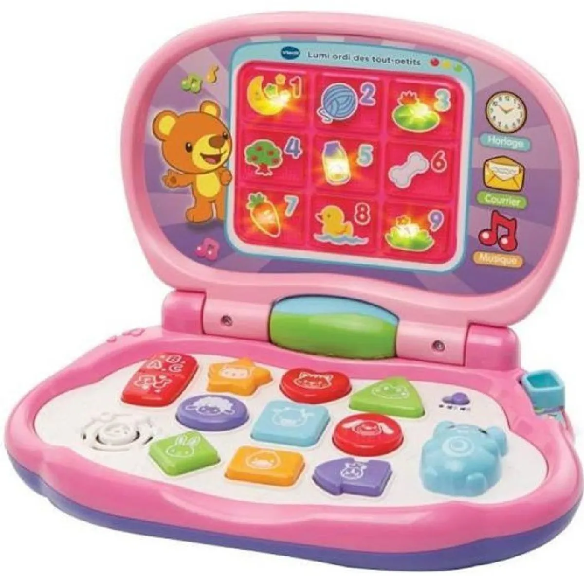 VTECH BABY - Lumi Ordi Des Tout-Petits Rose - Ordinateur Enfant