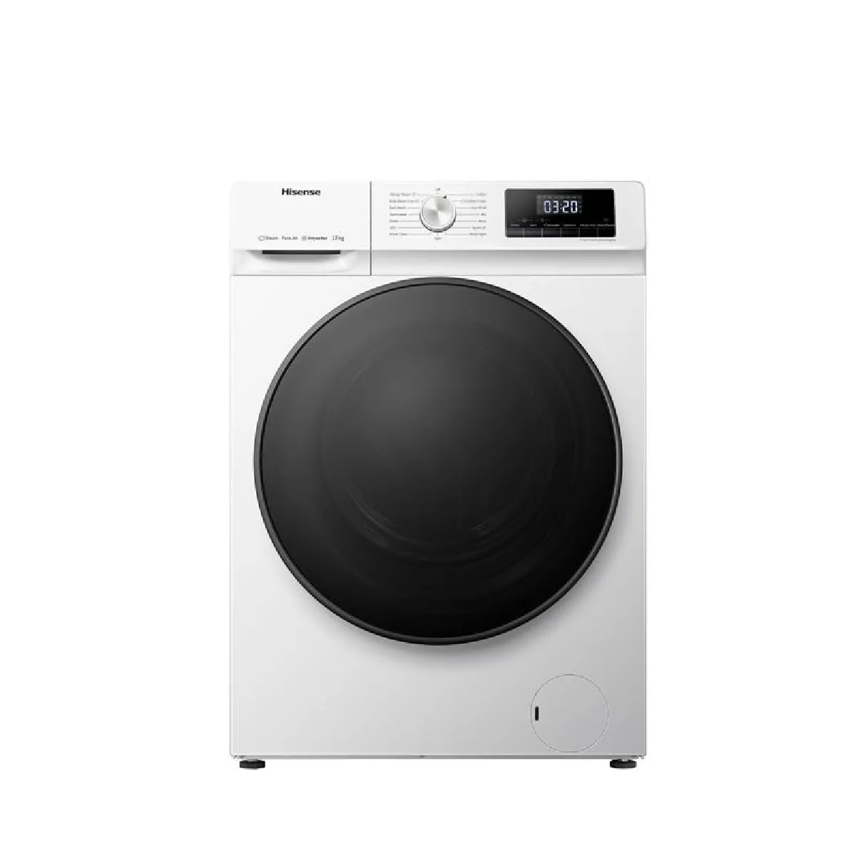 Lave-linge hublot HISENSE W1214QA 12kg Blanc