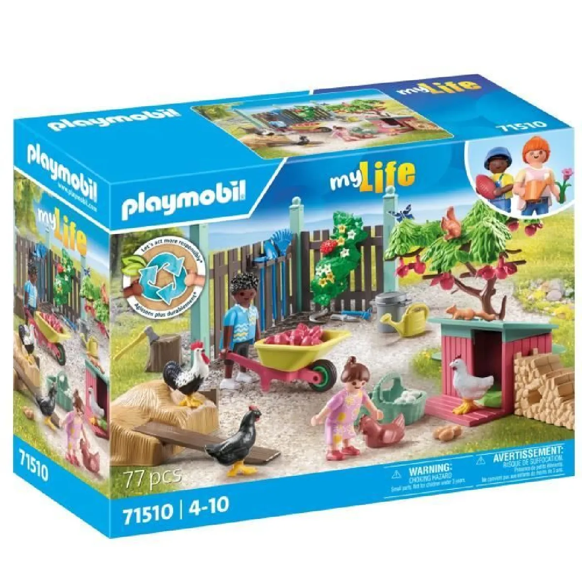 PLAYMOBIL 71510 Poulailler et jardin, My Life