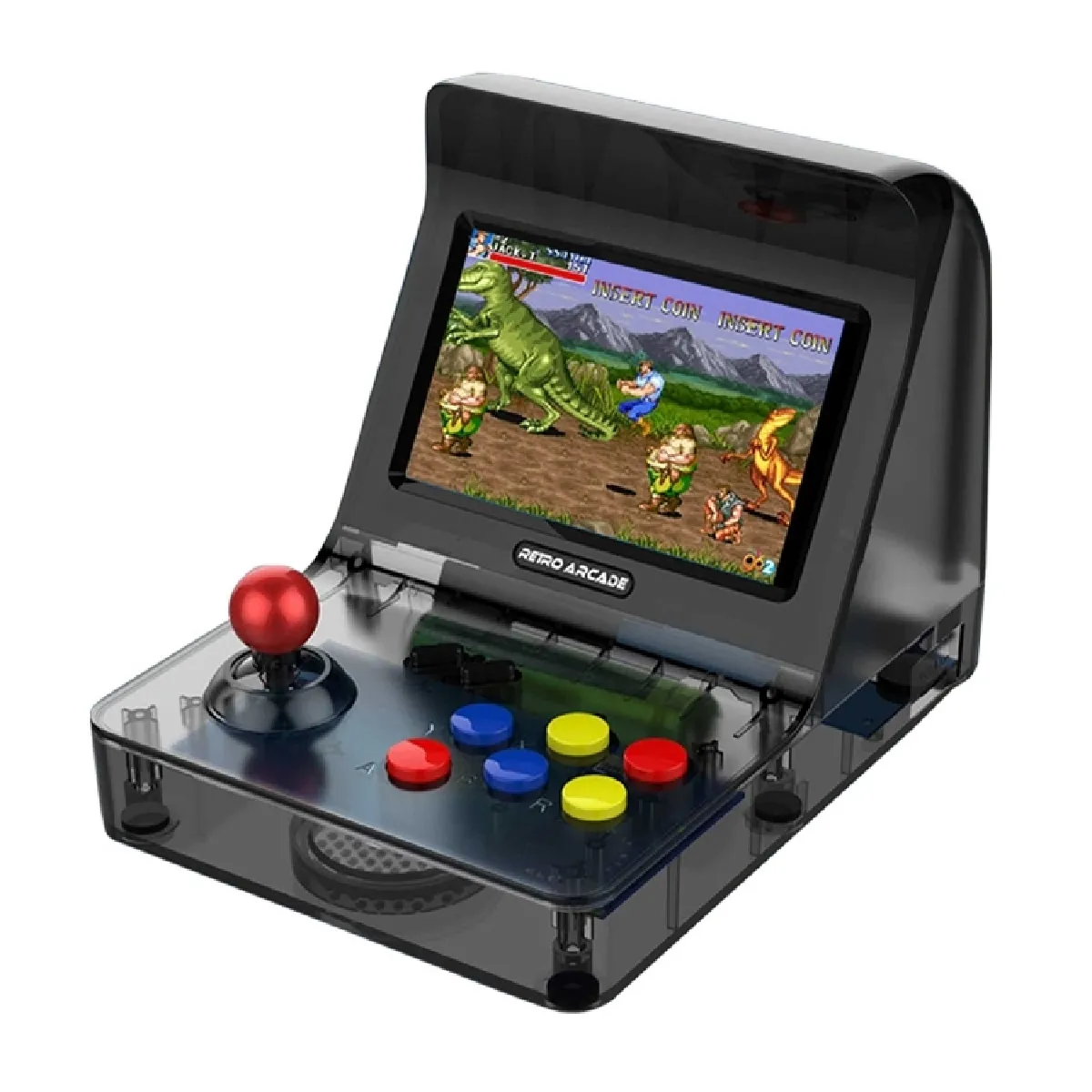 CoolBaby RS-07 NEOGEO Console Aracade Mini Rocker Classic Games Console de jeu rétro avec écran HD de 4,3 pouces, Sortie AV (Noir)