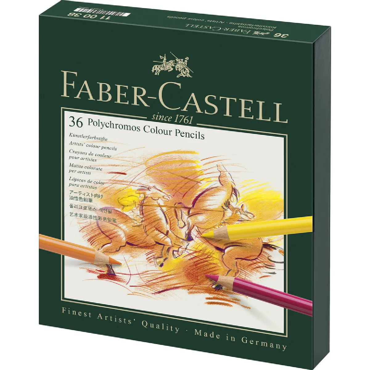 FABER-CASTELL Crayons de couleur POLYCHROMOS,boîte d'atelier ()