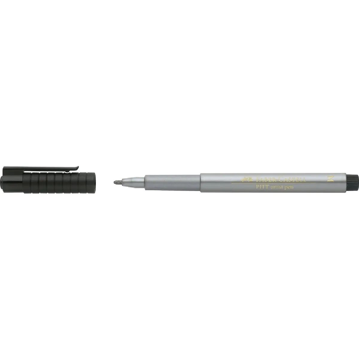 FABER-CASTELL Feutre PITT artist pen, argent ()