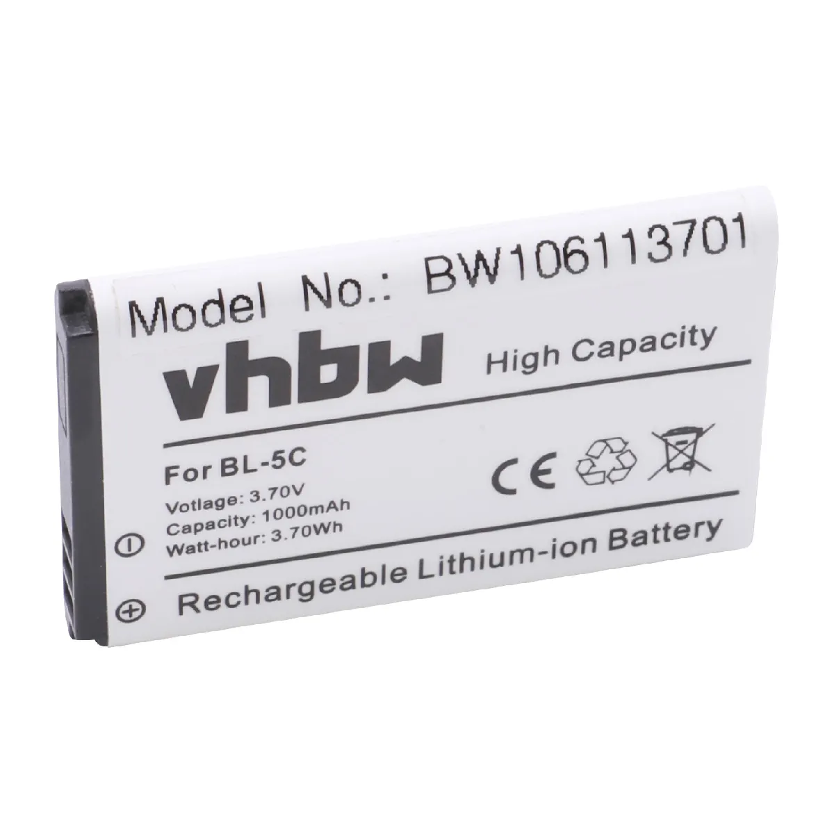 vhbw Li-Ion batterie 1000mAh (3.7V) pour téléphone smartphone NGM Boris, Clio, Dandy, Joy, Maxx, Oscar, Oscar Flip, Oscar V2 remplace NGM BL-OS4.