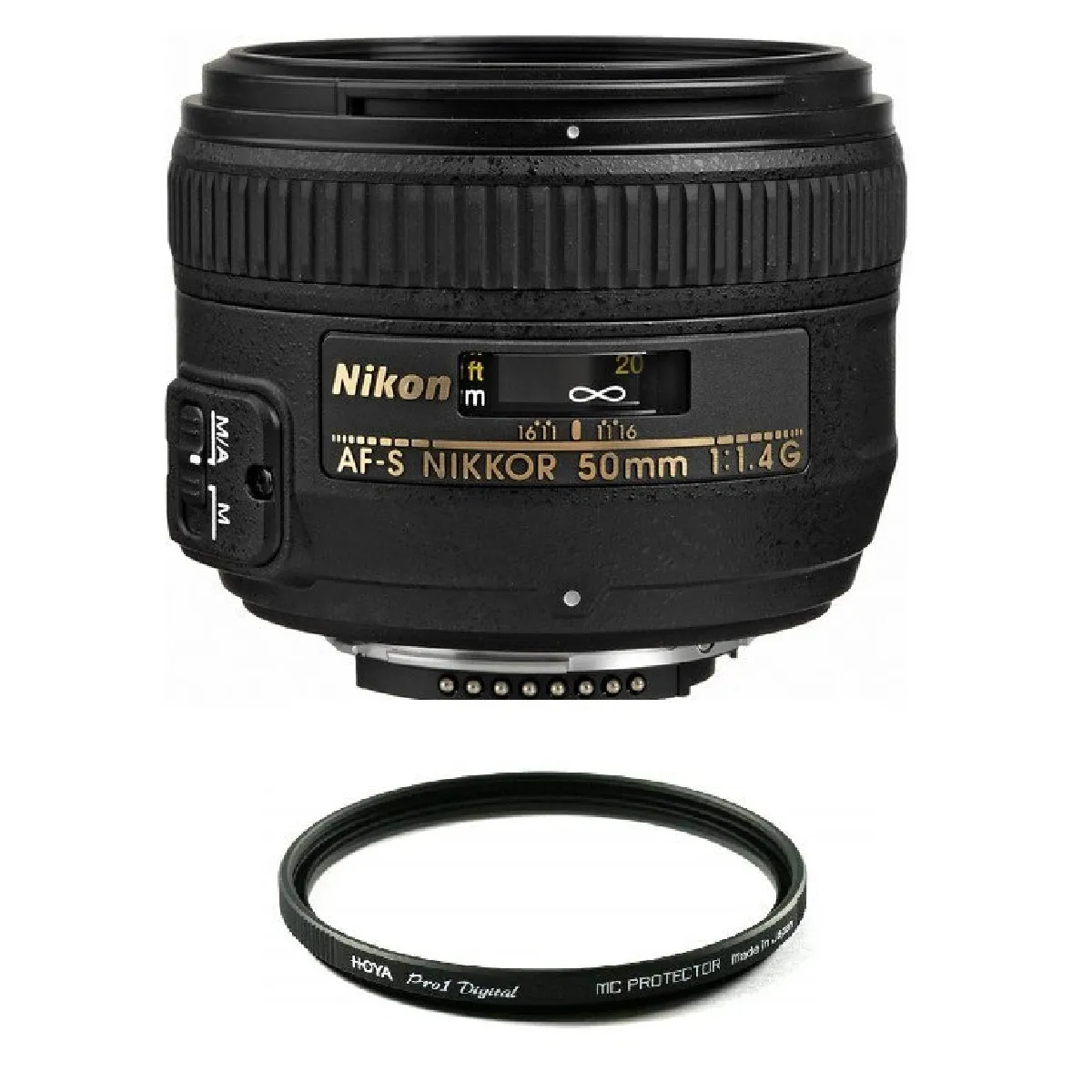 NIKON AF-S 50MM F1.4G + HOYA 58mm PRO 1D Protector