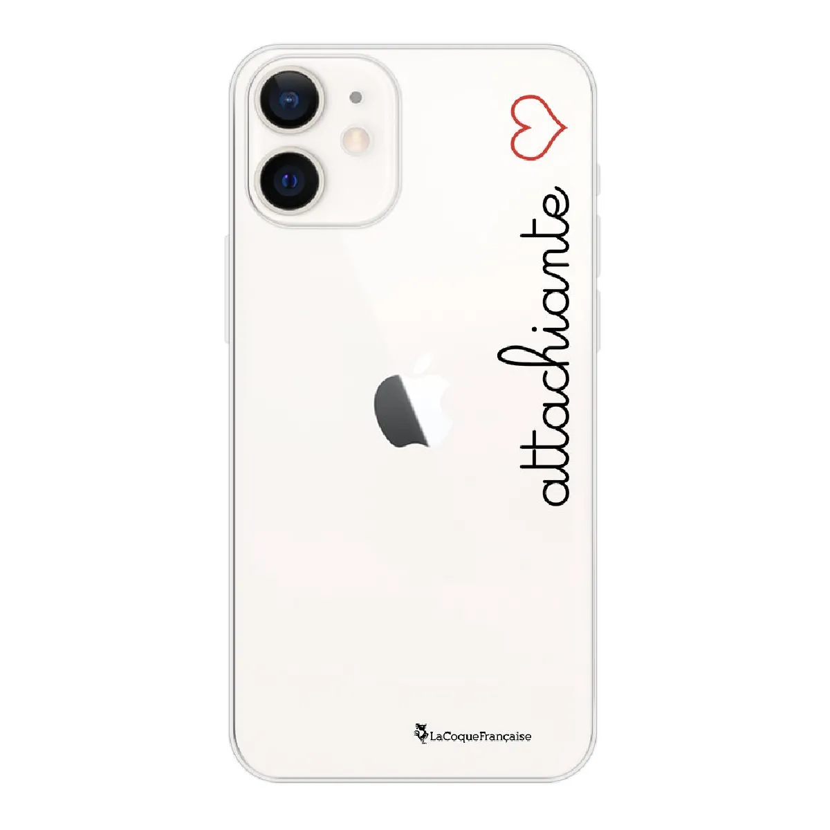 Coque iPhone 12 mini 360 intégrale transparente Attachiante Tendance La Coque Francaise.