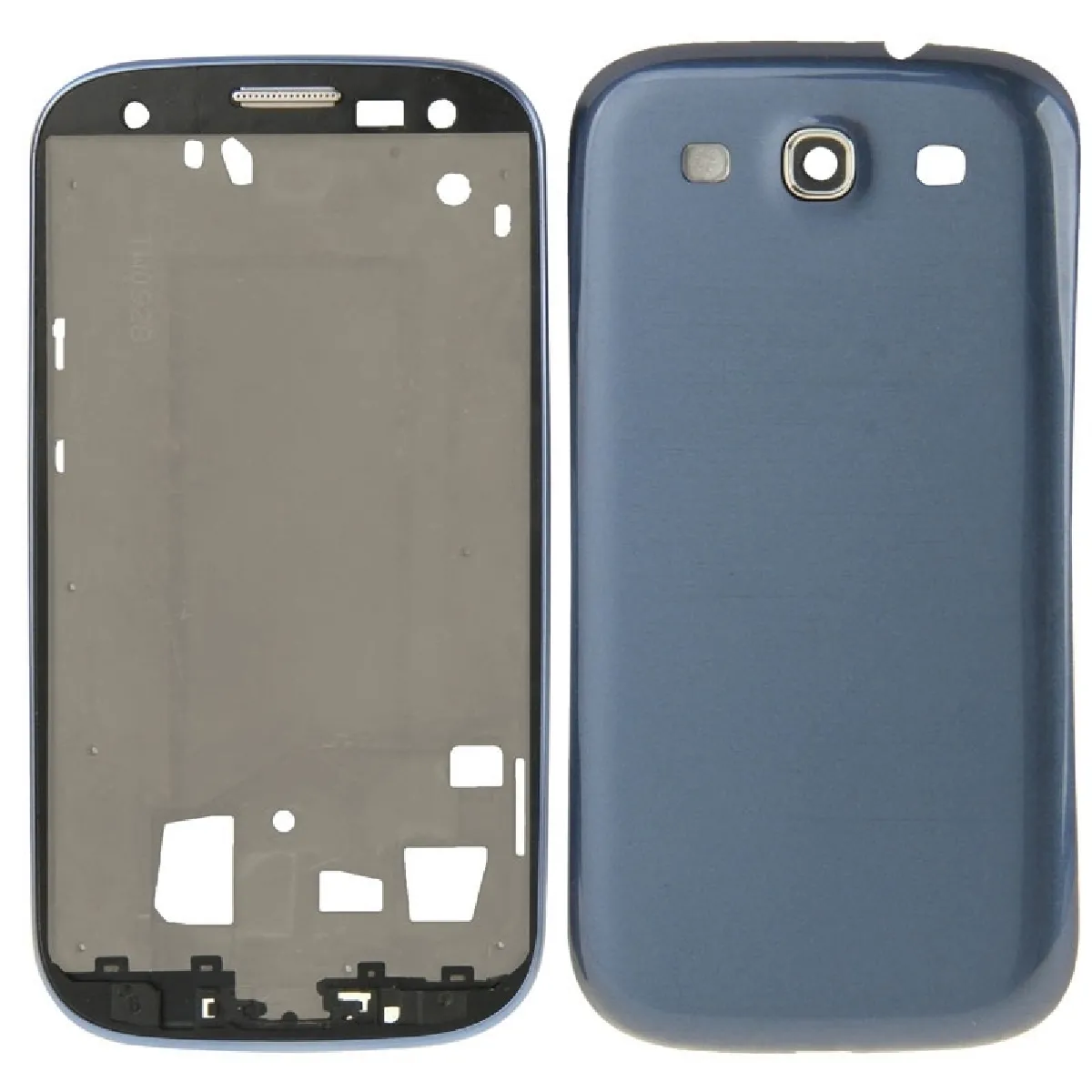 Pour Samsung Galaxy SIII LTE bleu / i9305 pièce détachée pleine couverture de la plaque frontale