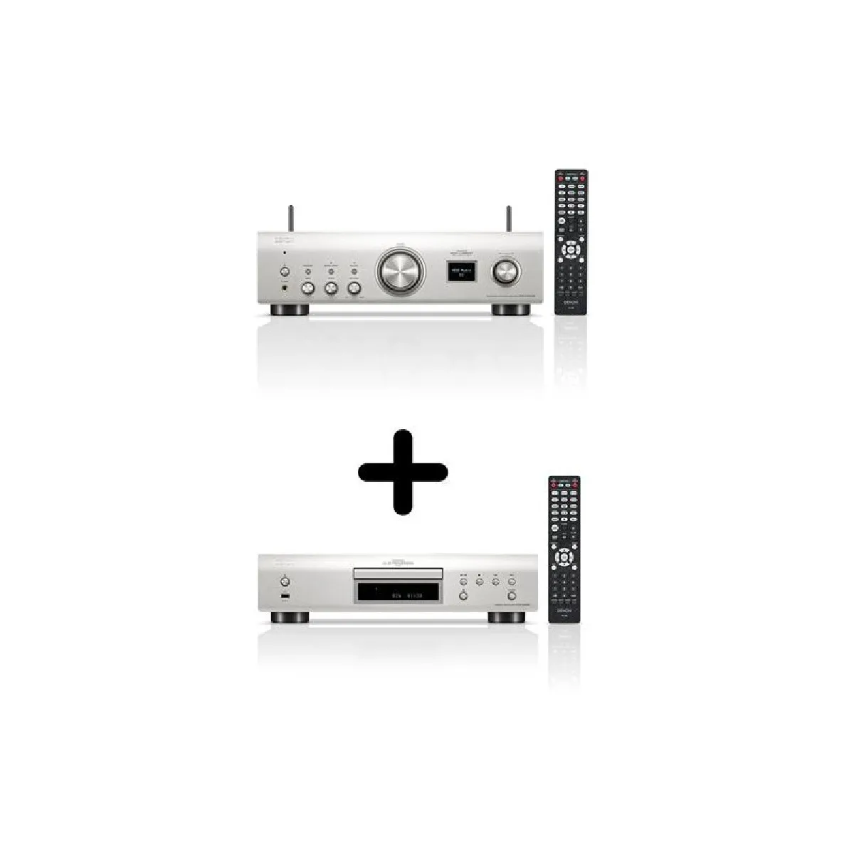 Ampli Hifi Stéréo Denon PMA 900HNE Argent + Platine CD DCD 900NE Argent