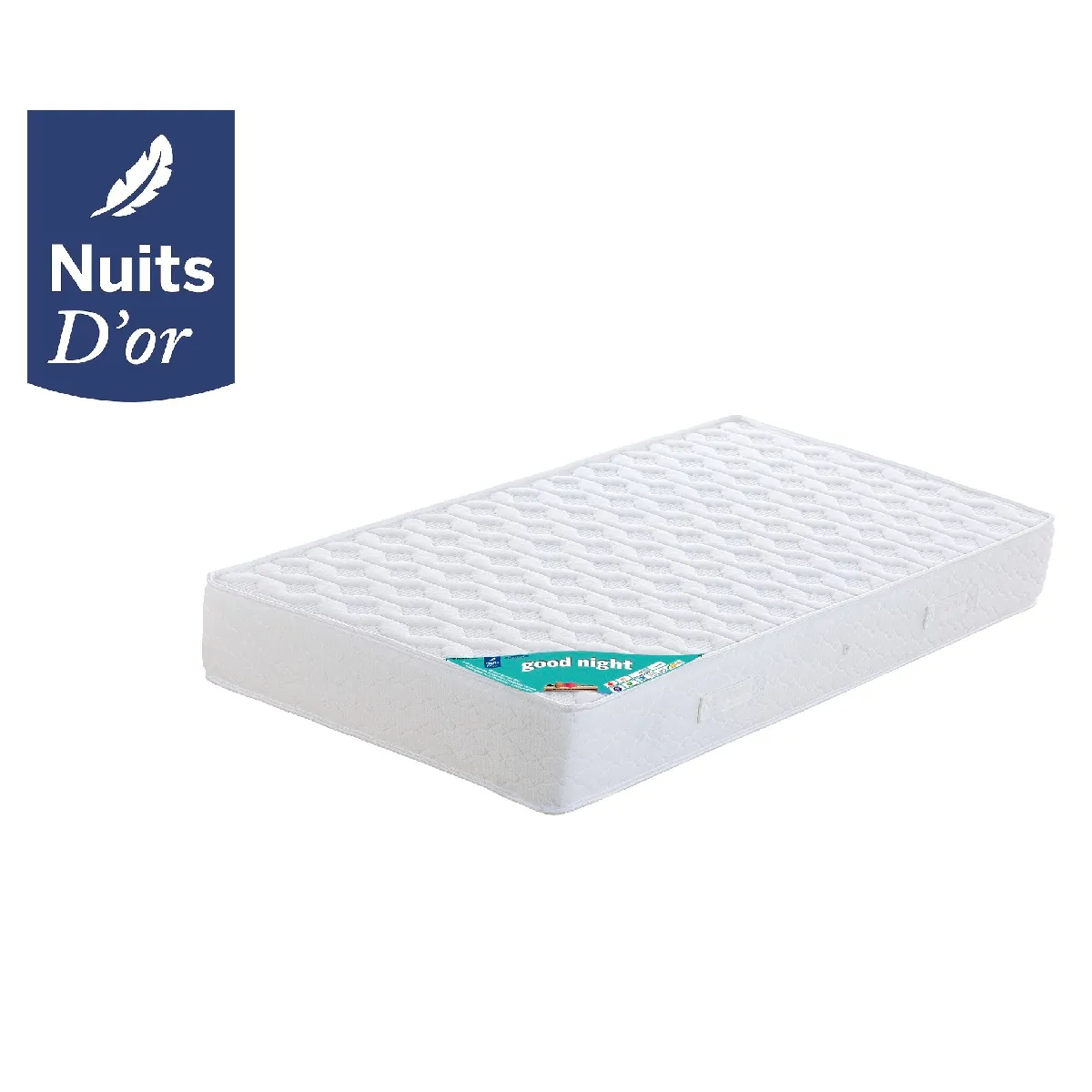 Matelas 140x190 Mousses Latex + Aertech - 7 Zones de Confort - Soutien Ferme - Epaisseur 21 cm + Protège Matelas OFFERT 140 190