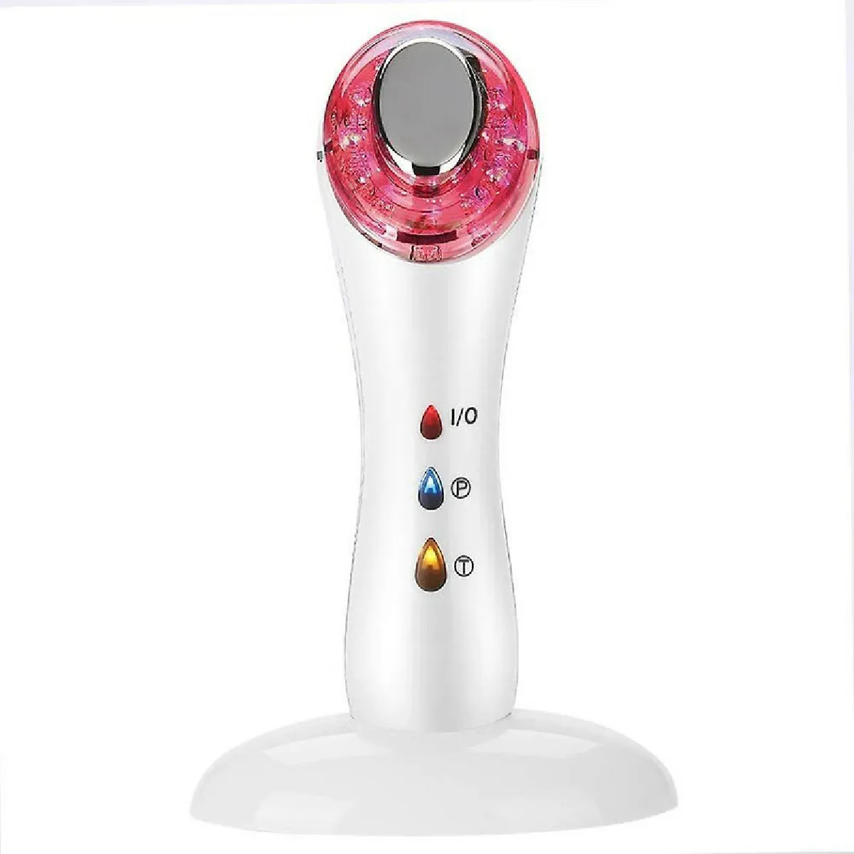 Appareil de beauté de massage de thérapie de photon pour éliminer les rides de la cellulite grasse à ultrasons appareil de cavitation de micro-courant raffermissant de levage du visage(Blanc)