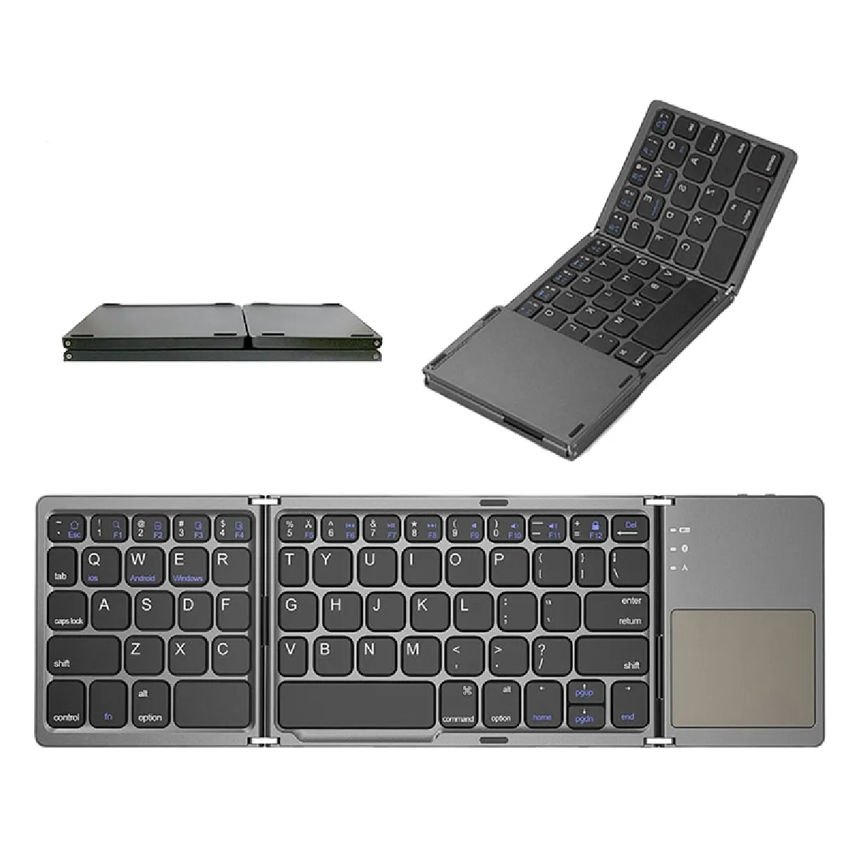 Clavier sans fil pliable iPad Bluetooth Clavier PC Portable Tablette Samsung Xiaomi Téléphone Portable Ordinateur   Clavier