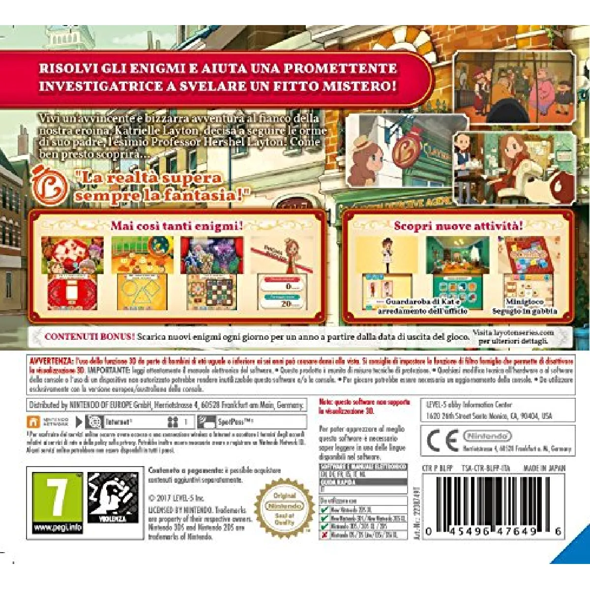 Layton'S Mystery Journey : Katrielle et le Complot des Milionaires - New Nintendo 3DS