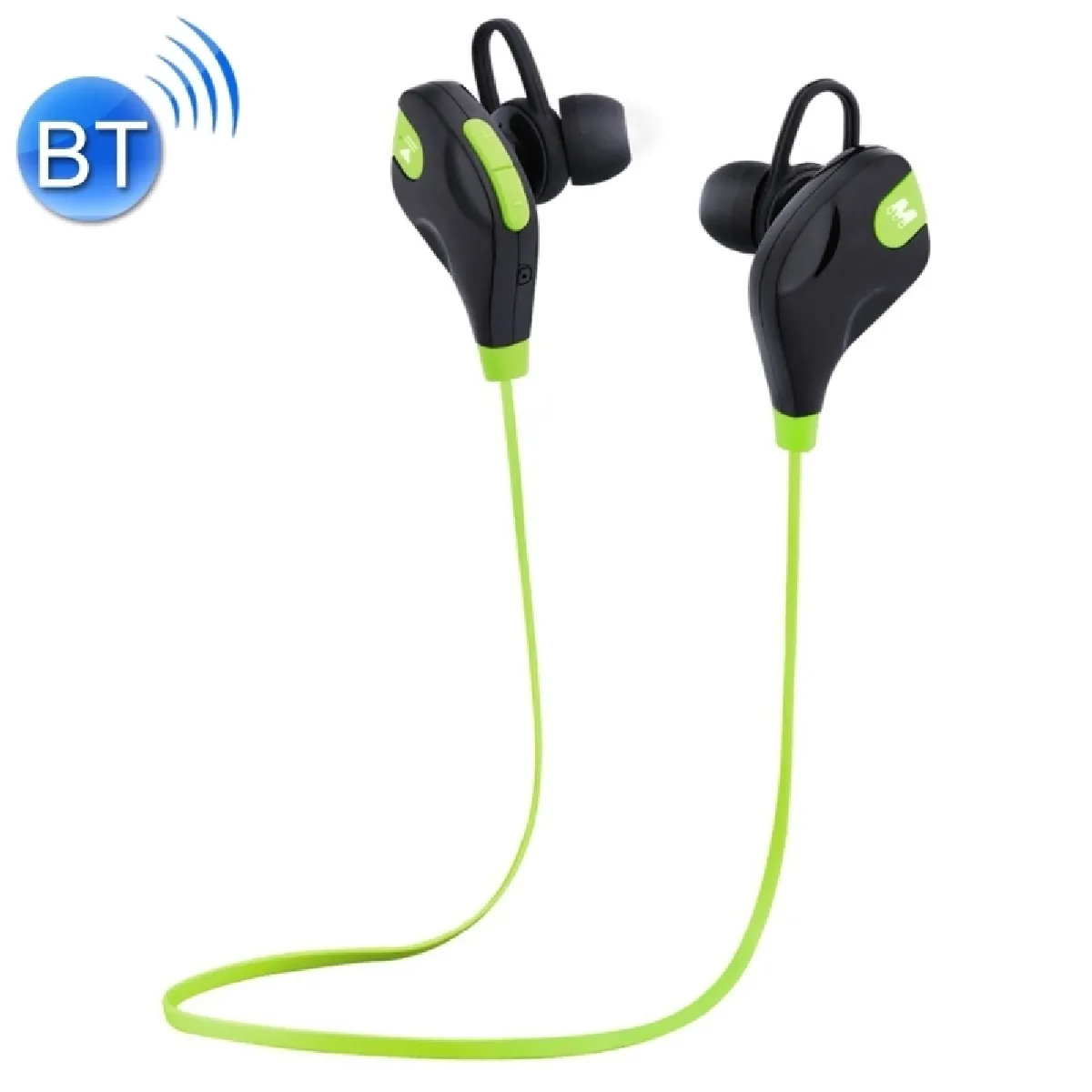 Ecouteur Bluetooth pour iPhone écouteurs stéréo sans fil avec contrôle Mic FH E70987 Programme Soutien Handfree appel l'pour iPhone Galaxy Sony HTC Google Huawei Xiaomi Lenovo Smartphone Vert