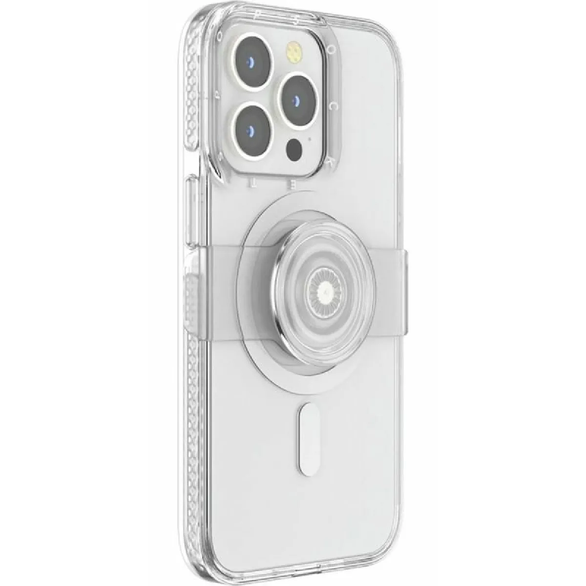 Coque iPhone 13 Pro Compatible MagSafe avec Popgrip Slide Popsockets Transparent