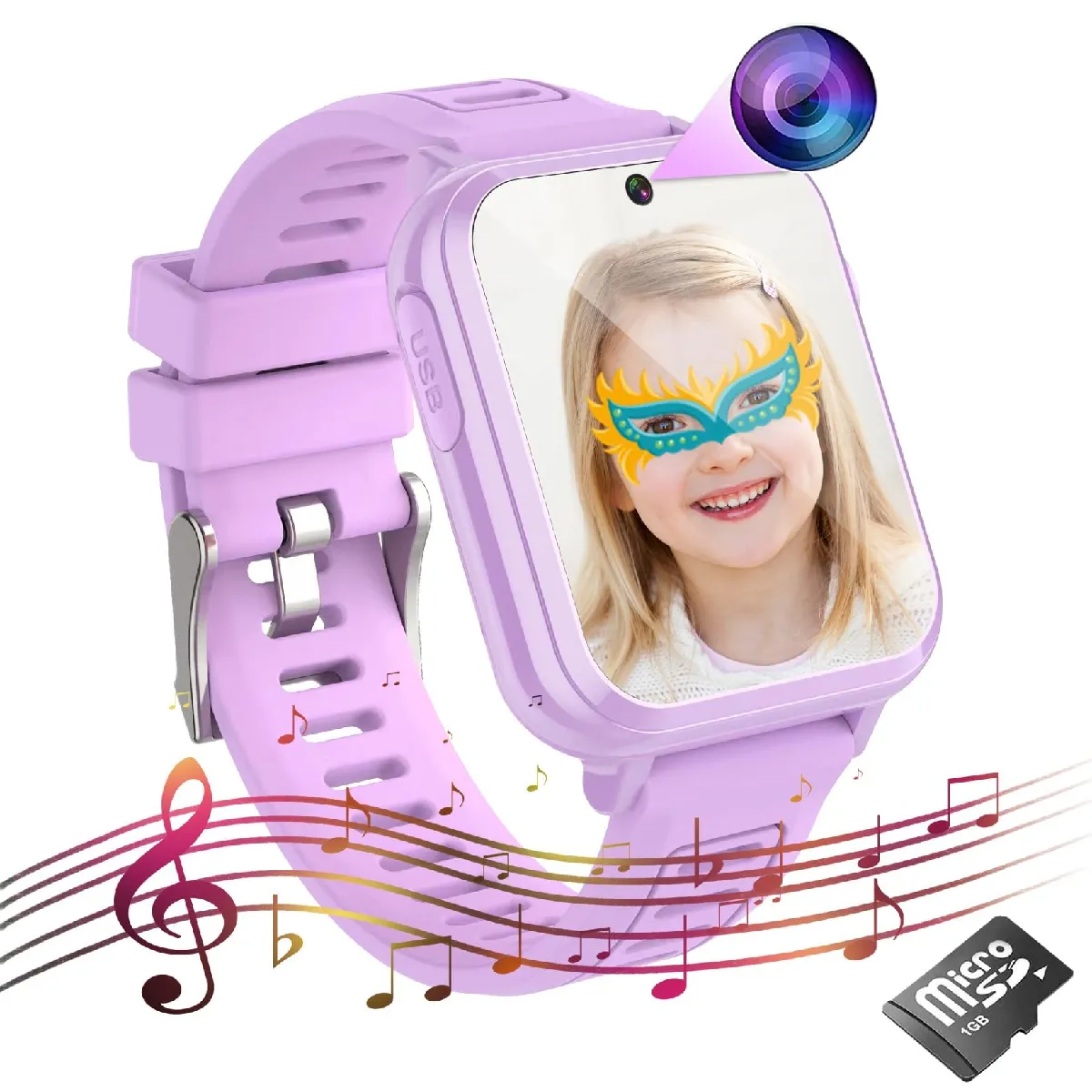 Chronus Montre Connectée pour enfants, Montre Connectée avec 16 jeux, caméra, enregistreur vidéo, musique, alarme, calculatrice, calendrier, lampe de poche, podomètre, jouets cadeaux pour garçons et filles de 3 à 12 ans (bleu)