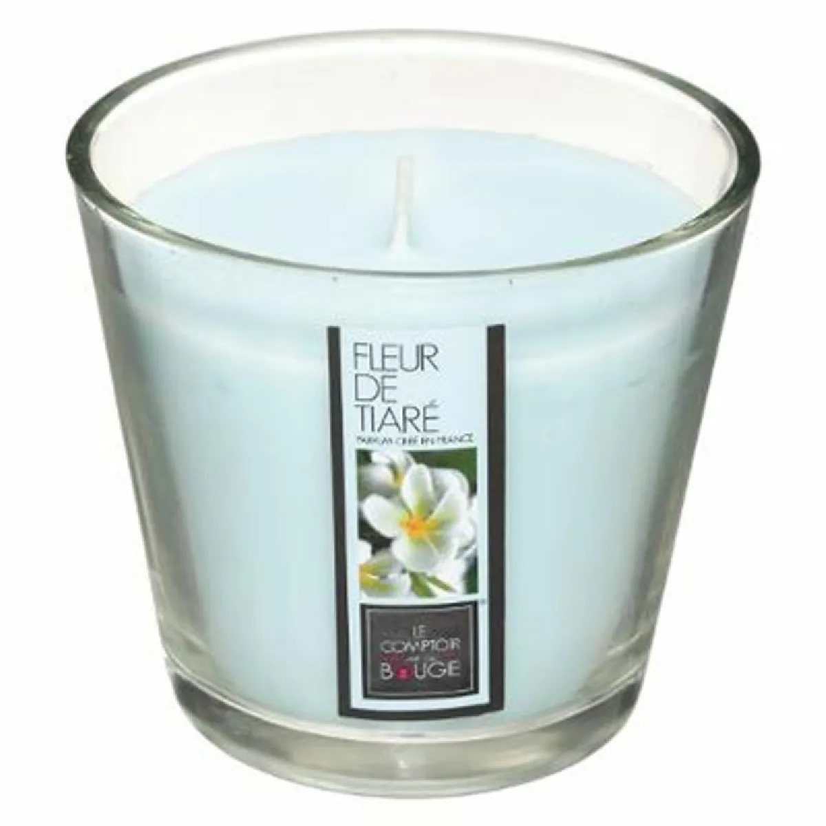 Bougie Parfumée en Verre Nina 190g Fleur de Tiaré