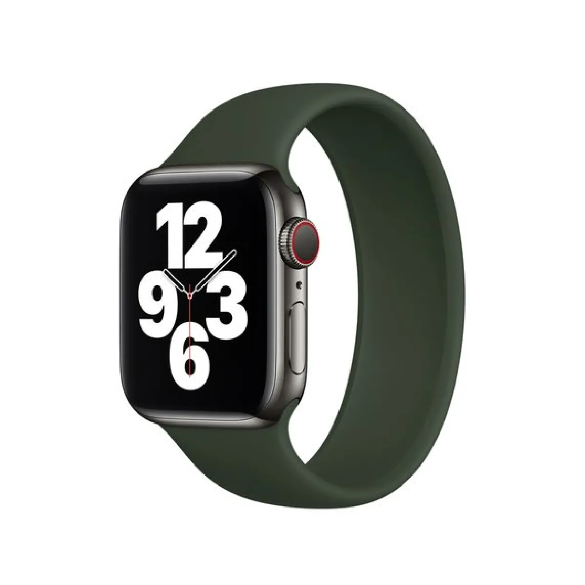 Bracelet Solo SiliconSense - Apple Watch Series 6 - 40mm (Poignet:177-200mm) - Vert Foncé