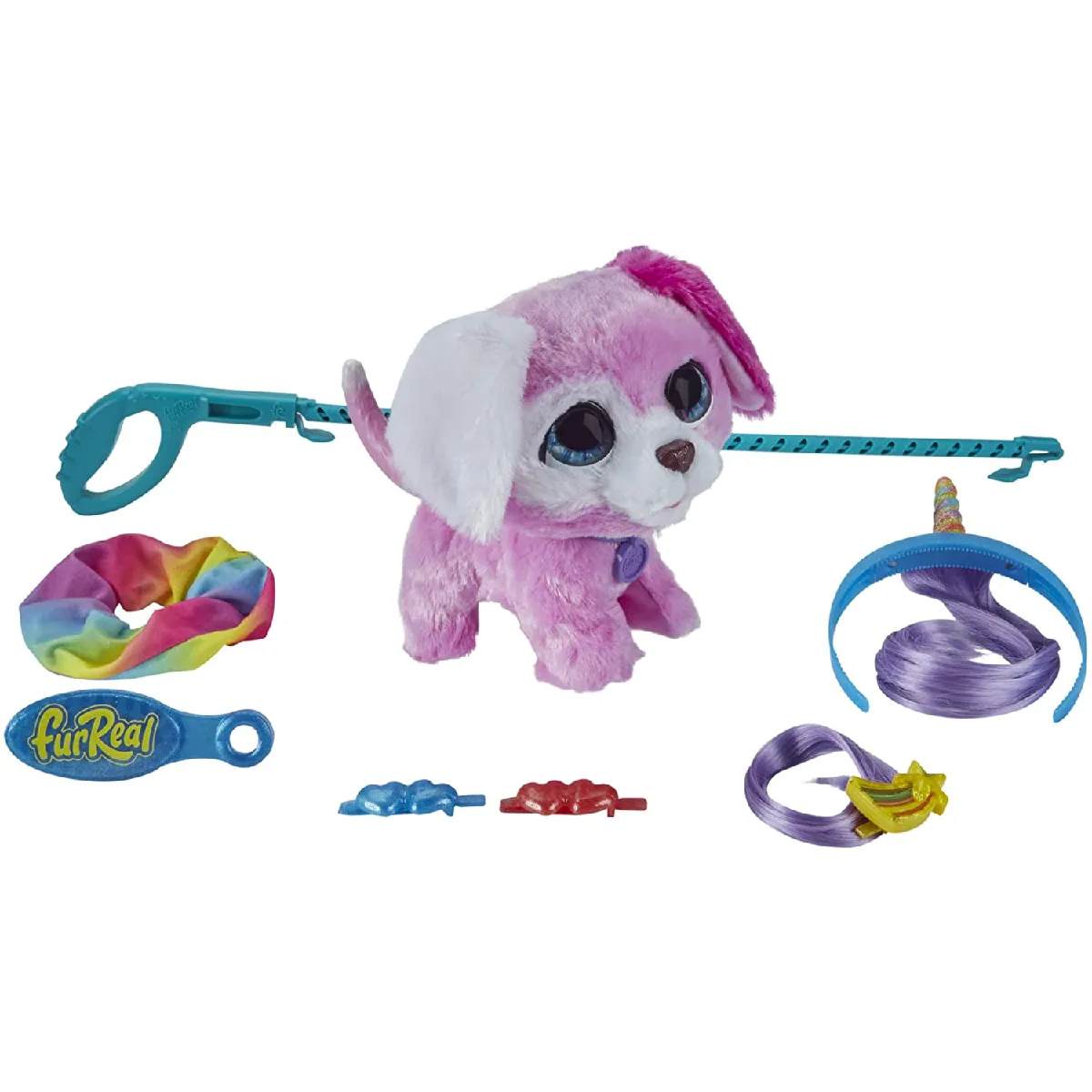 Peluche Interactive Glamalots Mon Chien stylé violet