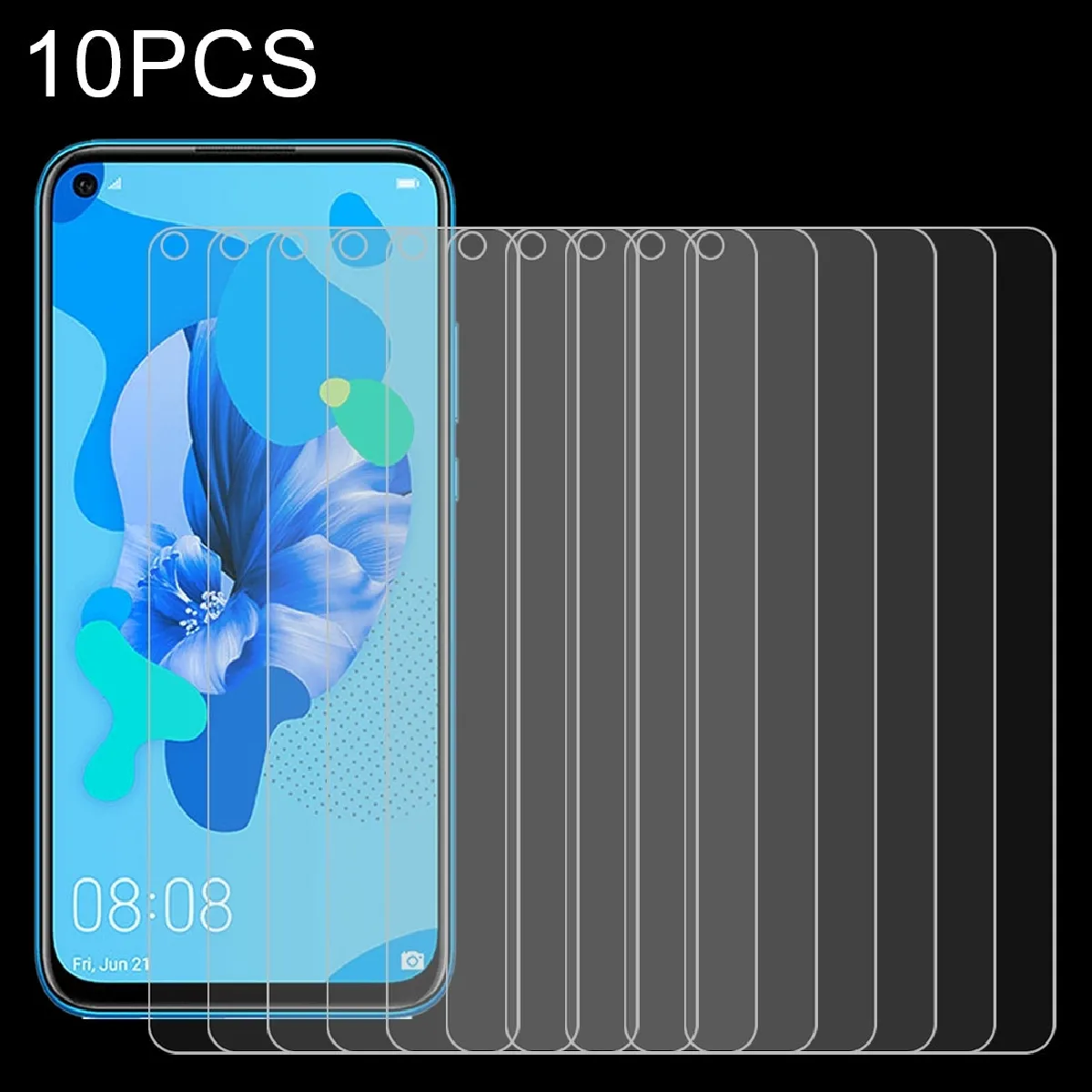 Film de verre trempé de pour Huawei P20 Lite 10 PCS 0.26mm 9H 2.5D