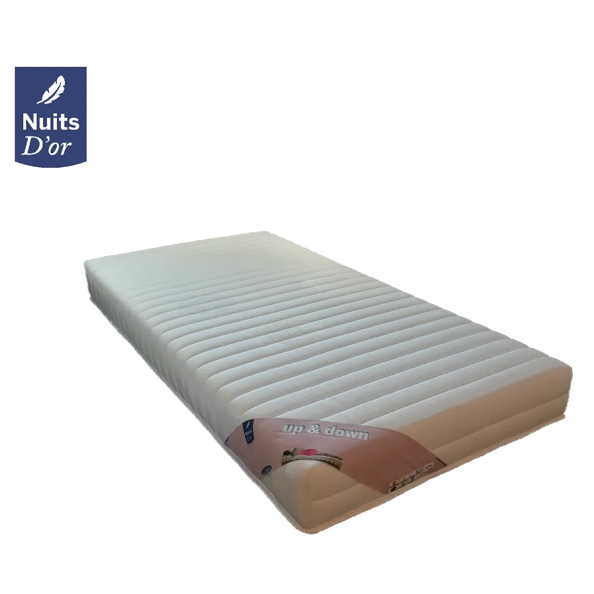 Matelas 160x190 pour Sommier Articulé - Déhoussable Mousse Poli Lattex Indéformable - 19 cm - Soutien Très Ferme Housse Lavable à 30° Relax King 160 x 190