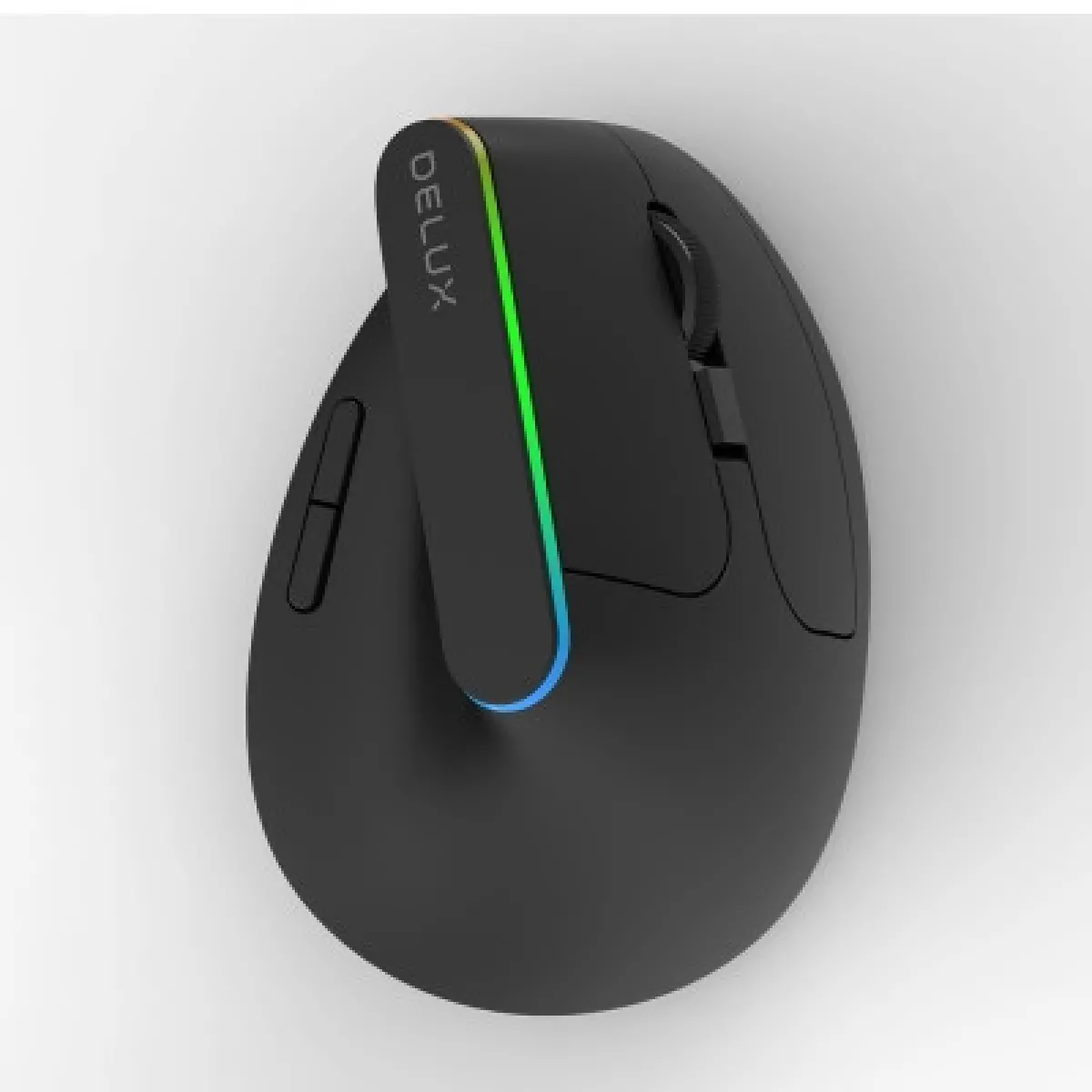 DELUX - Souris Sans fil Ergonomique Verticale M618 RGB pour PC HP OMEN