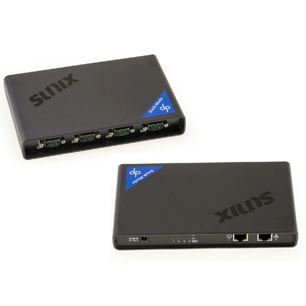 Dock convertisseur ETHERNET RS232 - 4 PORTS CHIPSET SUNIX DPL2000Q Gamme Industrielle CHIPSET SUNIX DPL2000Q