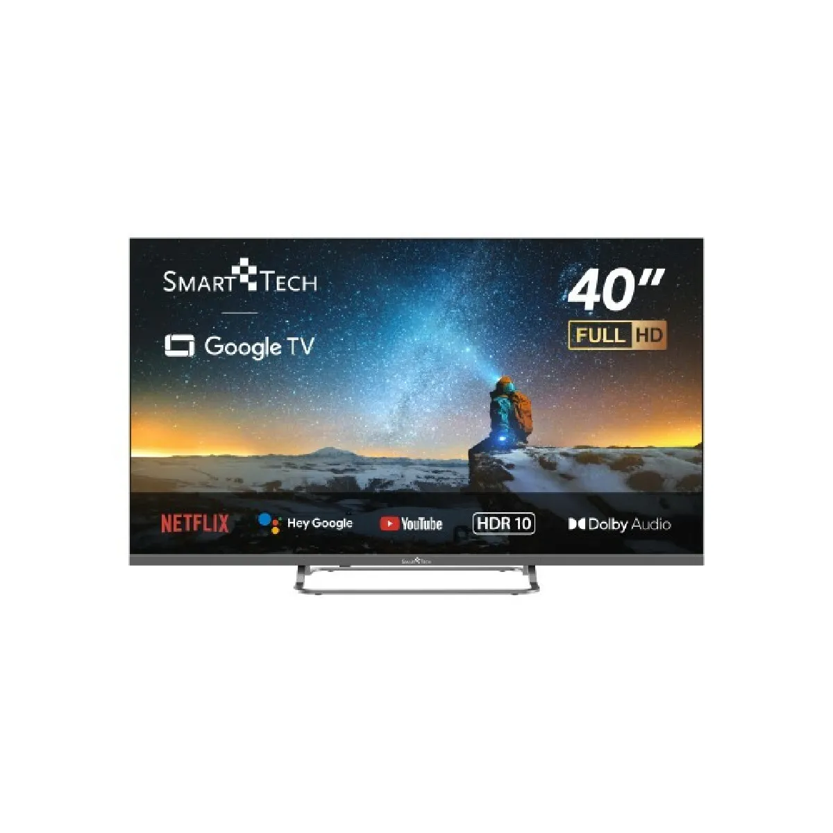 Smart Tech TV Full HD 40"(100 cm) 40FG01V, Google TV, HDMI, USB, HEVC, Dolby Audio, HDR 10, Google Assistant