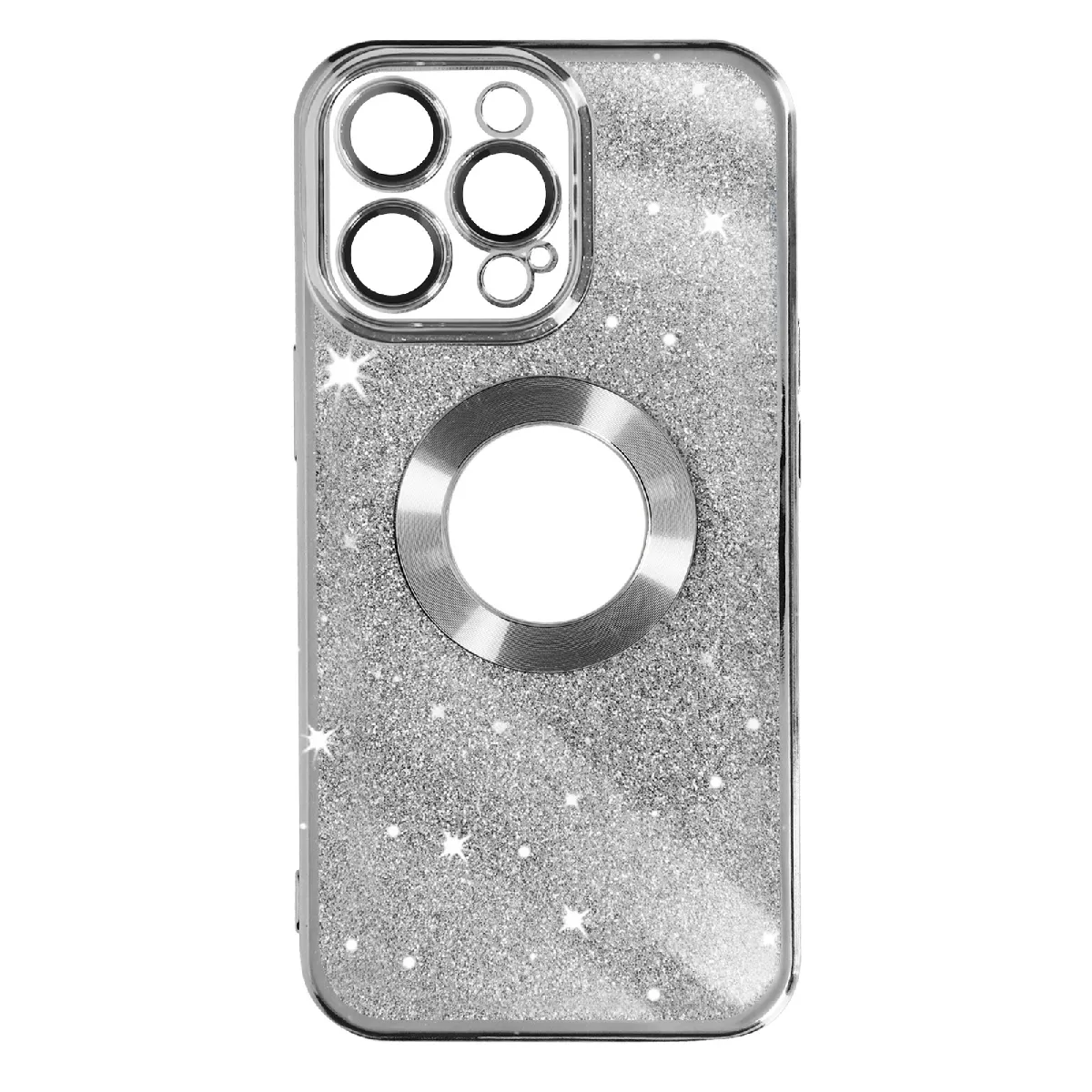 Coque iPhone 13 Pro Paillette Argent