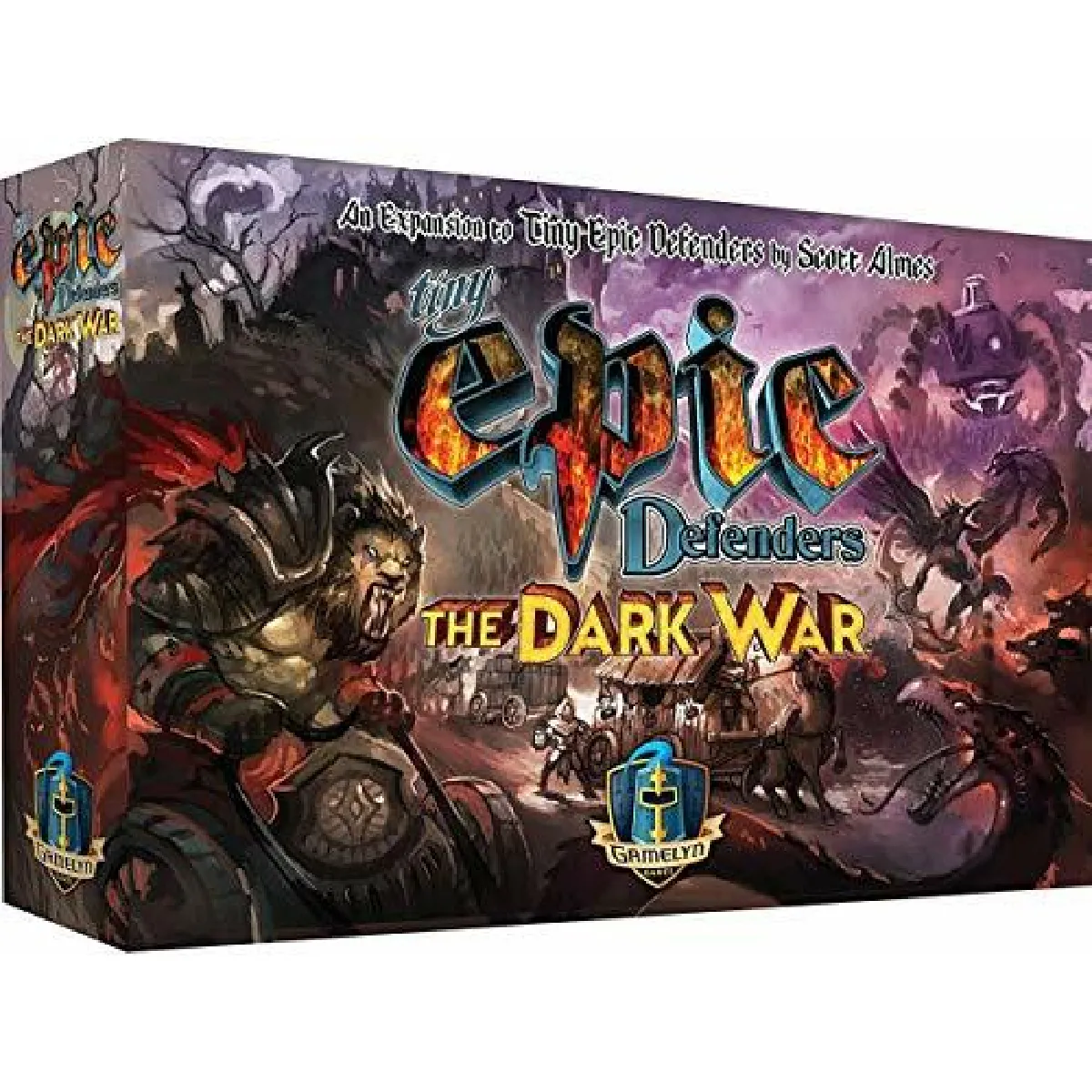 gamelyn games Tiny Epic Defenders The Dark War Expansion Jeu de sociAtA multijoueur pour la famille et les amis