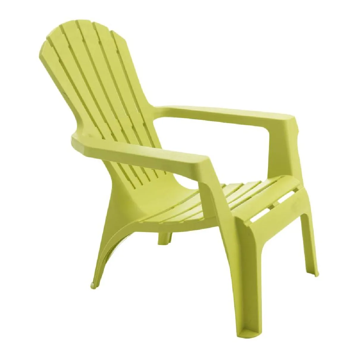 Fauteuil Adirondack en résine polypropylène Anis.