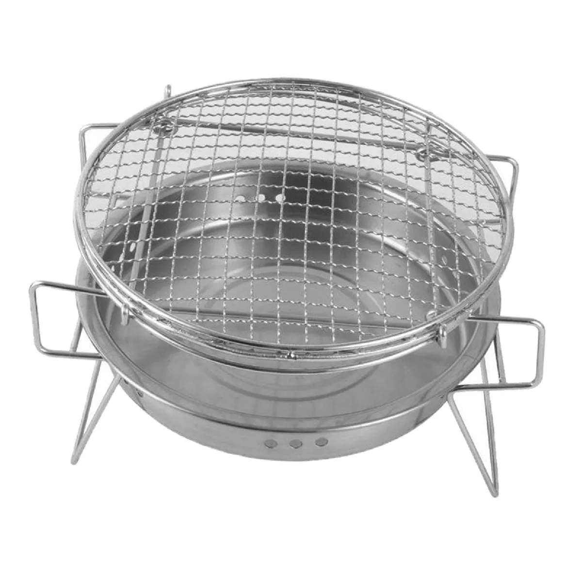 Barbecue Barbecue Grill Réchaud à Charbon Portable Camping Garden 30x30x19.5cm