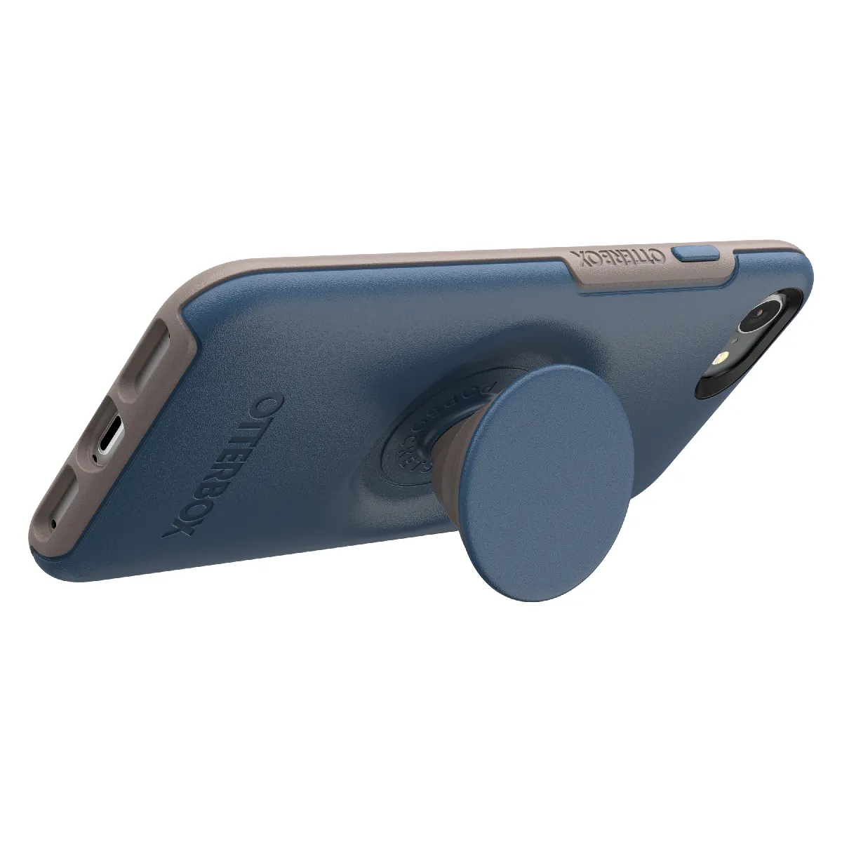 OtterBox Custodia Symmetry con Popsockets per Apple Iphone SE 2022 2020 A2783 A2275 Iphone 8 A1863 Iphone 7 A1660 Blu