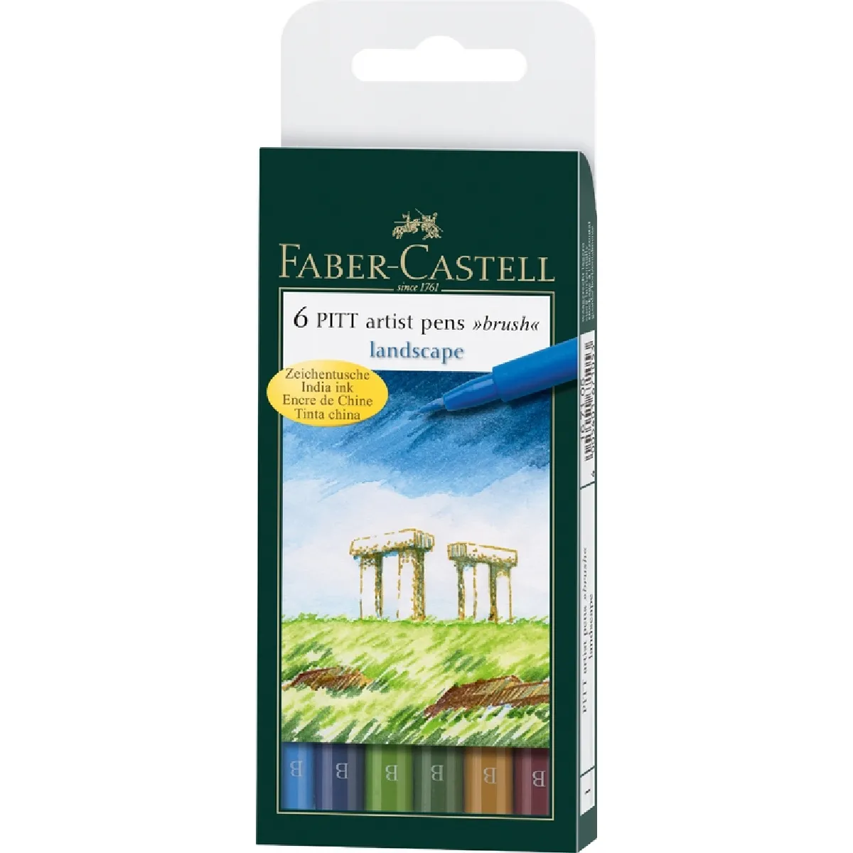 FABER-CASTELL Feutre PITT artist pen, étui 'Landscape' ()