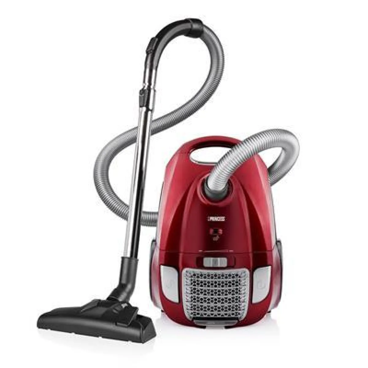 Aspirateur puissant DeLuxe avec sac 700W rouge