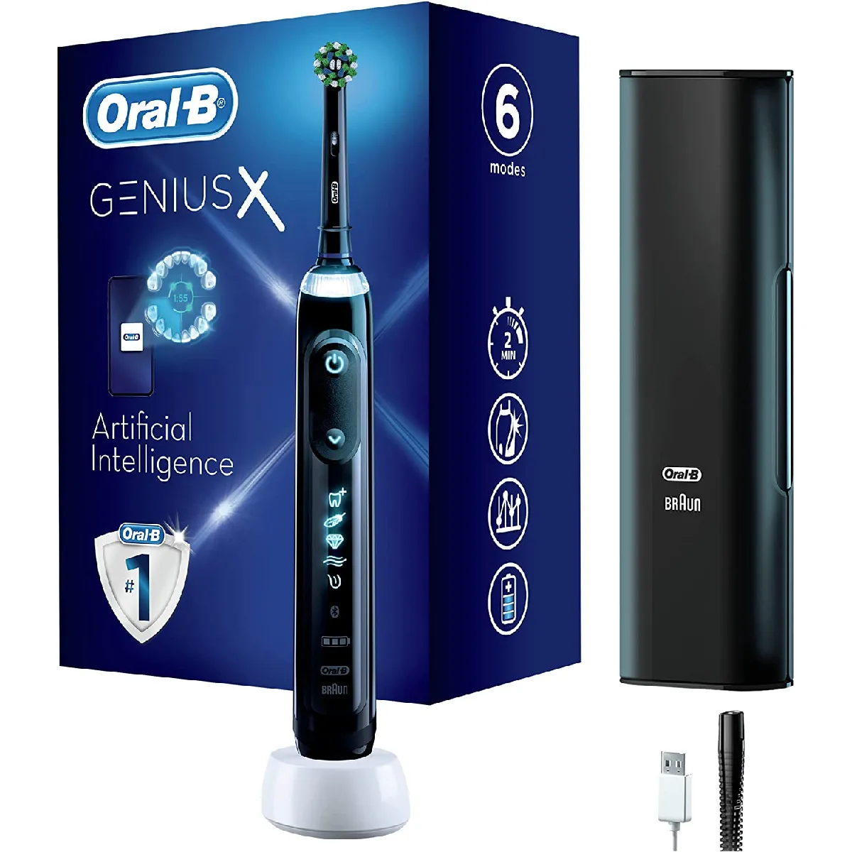 Oral-B Genius X noir avec étui