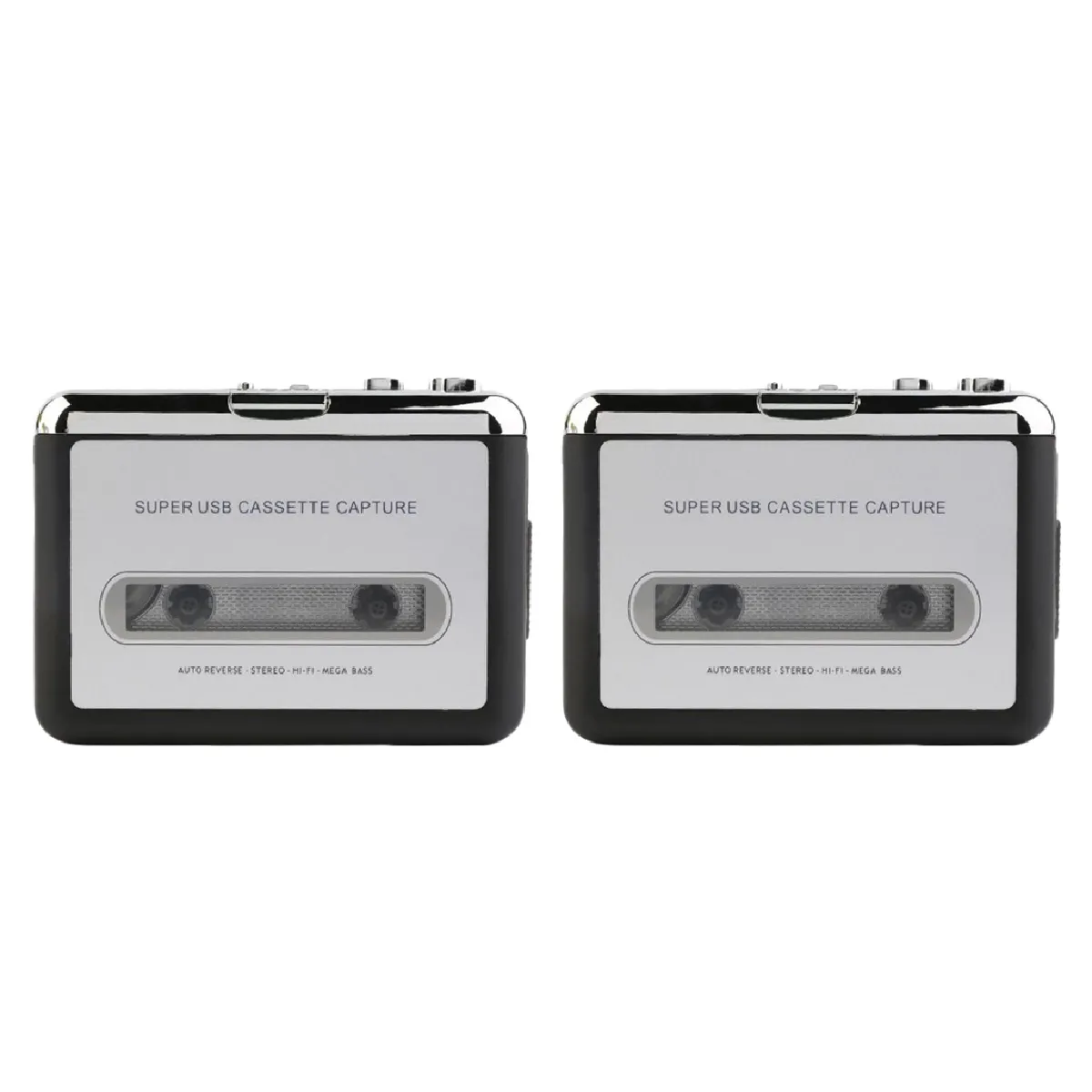 2x USB Cassette Vers MP3 Convertisseur Portable