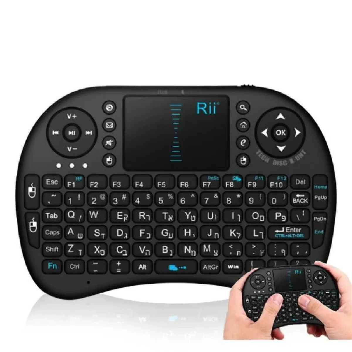 TD® Mini clavier sans fil ordinateur télévision smart tv résistant télécommande xbox navigation USB connecter ps3 noga tvbox numériq