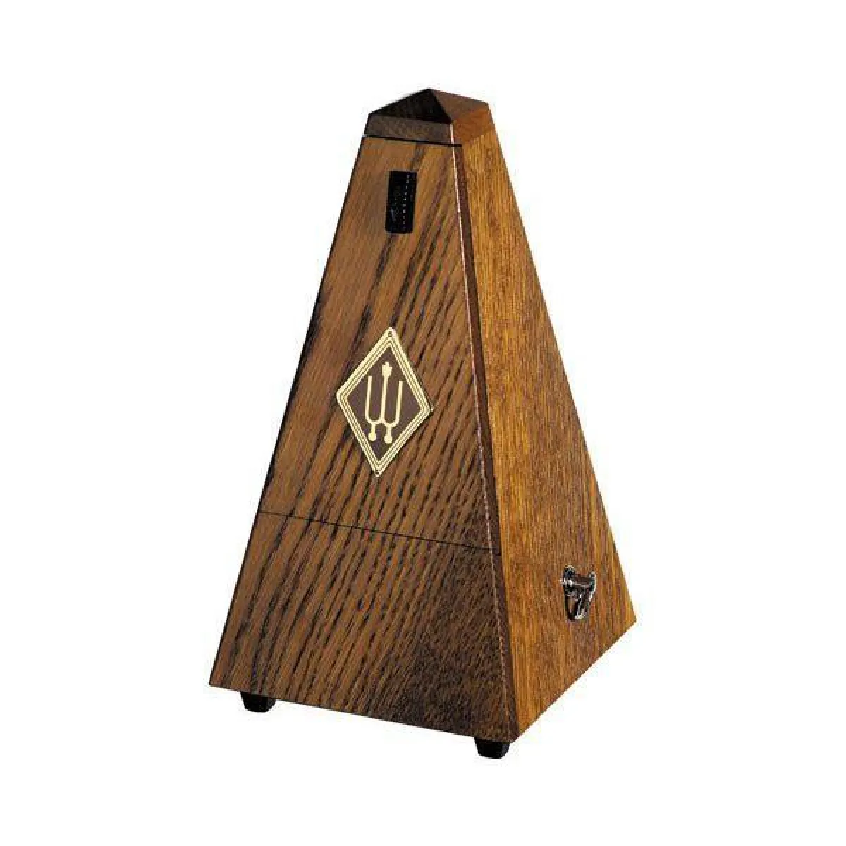 Wittner Métronome pyramidale en bois avec cloche Bois de chêne mat