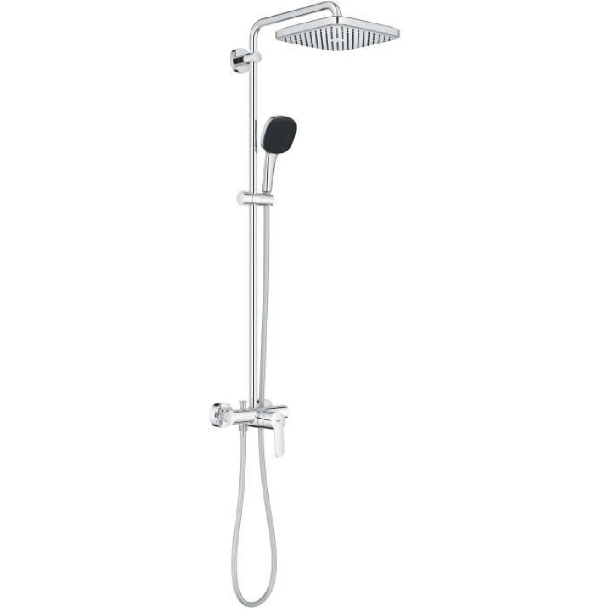 Colonne de douche avec mitigeur monocommande - Economie d'eau - GROHE Vitalio Comfort 250 - Chromé - 26985001