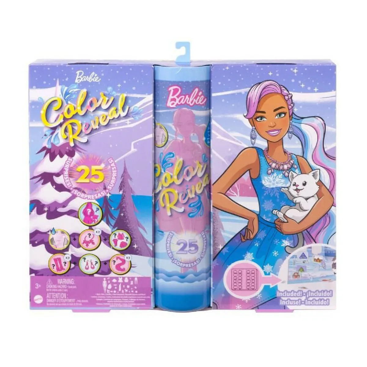 Barbie - Calendrier de l'Avent - Accessoire poupée - 3 ans et +